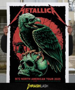 Brandon Heart Limited Edition Metallica M72  North American Tour 2025 in Philadelphia Poster Canvas Exclusive Pop-Up Shop Collectible