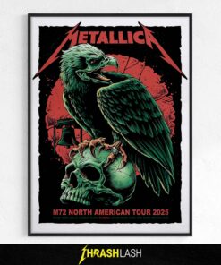 Brandon Heart Limited Edition Metallica M72  North American Tour 2025 in Philadelphia Poster Canvas Exclusive Pop-Up Shop Collectible