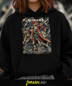 Metallica Tampa 2025 hoodie featuring Andrew Cremeans artwork, cozy and warm concert merchandise for fans and collectors