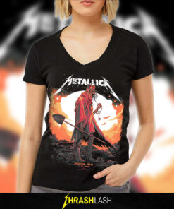 Metallica M72 Houston V-Neck Unisex T-Shirt – Limited Edition by Luke Preece | Houston Tour 2025 Exclusive
