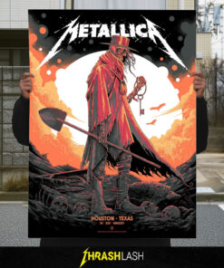 New Poster Metallica M72 Houston Art By Luke Preece at Houstan Texas June 14, 2025 | Limited Edition Poster Canvas Print Art-2