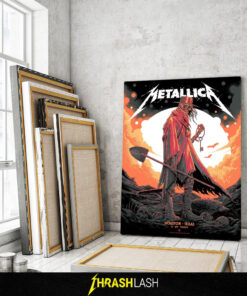 New Poster Metallica M72 Houston Art By Luke Preece at Houstan Texas June 14, 2025 | Limited Edition Poster Canvas Print Art-3