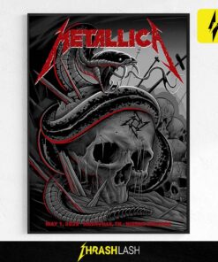 Metallica M72 World Tour Night 1 Poster by Maxx242 at Nissan Stadium Nashville Tennessee May 1, 2025