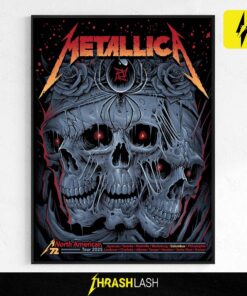 Metallica M72 Sonic Temple Pop-Up Shop poster – exclusive 2025 North American Tour canvas artwork from Columbus, Ohio – collectible home decor print