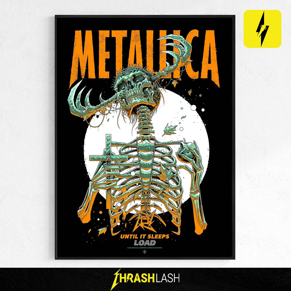 Metallica Until It Sleeps Load Poster Illustration & Design By Luke Preece Print Poster Canvas Home Deco