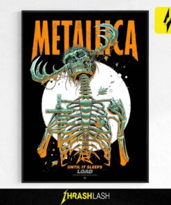 Limited edition poster and canvas print of Metallica's 