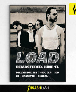 Official Metallica Load Remastered 2024 album art poster titled 