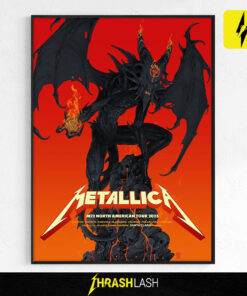 Limited edition Metallica M72 2025 Santa Clara tour poster by Vance Kelly – exclusive concert artwork print