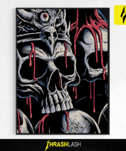 Official Metallica M72 Santa Clara 2025 poster canvas featuring exclusive tour artwork by Brandon Heart; full-color limited edition print showcasing Metallica live at Levi’s Stadium, California on June 21, 2025, with supporting acts Limp Bizkit and Ice Nine Kills.