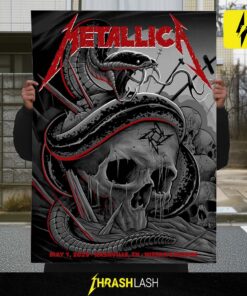 Metallica M72 World Tour Night 1 Poster by Maxx242 at Nissan Stadium Nashville Tennessee May 1, 2025