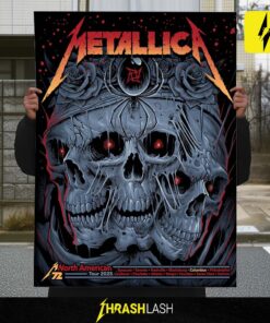 Metallica M72 Sonic Temple Pop-Up Shop Poster For Colombus Ohio North American Tour 2025 Poster Canvas Home Deco