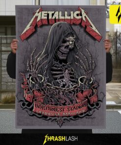 Metallica M72 Tour Poster by Cisco Rivera – May 28 2025 at Northwest Stadium Landover Maryland