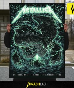Metallica M72 Syracuse Poster – August 14 2025 at JMA Wireless Dome New York – Tour Show Artwork Canvas Print