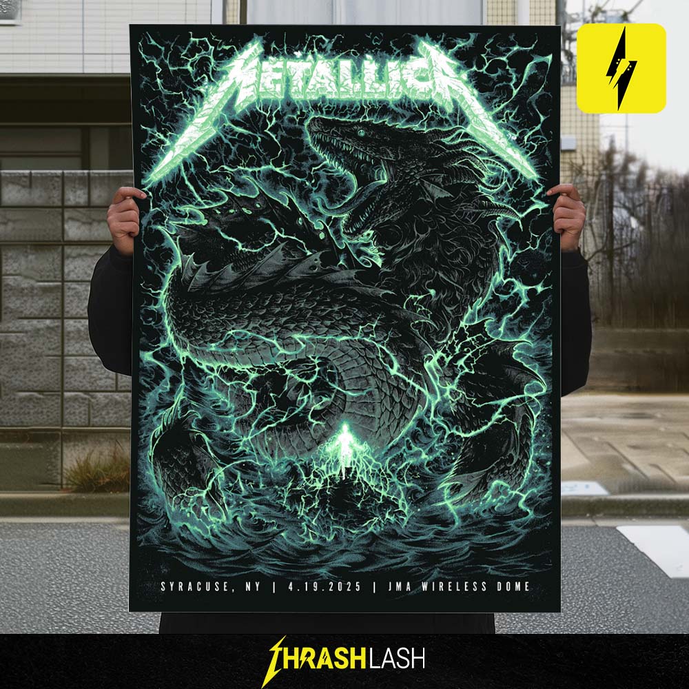Metallica M72 Syracuse Poster – August 14 2025 at JMA Wireless Dome New York – Tour Show Artwork Canvas Print