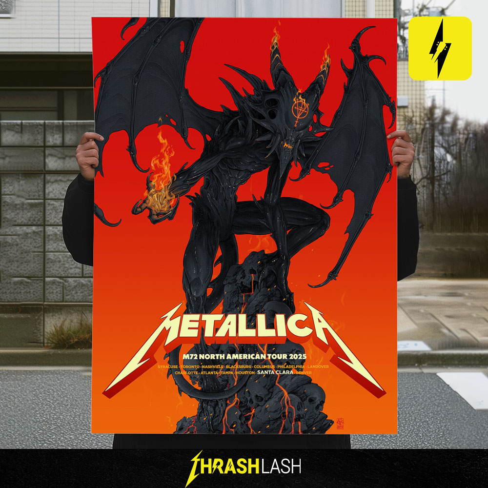 Metallica M72 North American Tour 2025 Santa Clara Poster by Vance Kelly – Limited Edition Exclusive