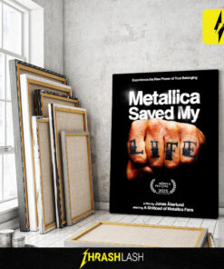 Official limited edition poster print of Metallica Saved My Life documentary, premiered at Tribeca Festival 2025, directed by Jonas Åkerlund