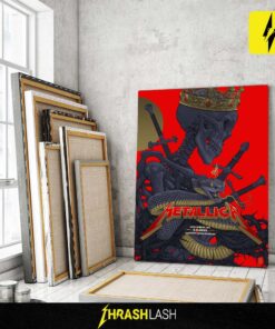 Metallica M72 Sonic Temple Tour 2025 poster by Vance Kelly – landscape artwork for May 9–11 shows at Historic Crew Stadium, Columbus, Ohio – North American Tour collectible