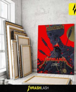 First shows of Metallica M72 Sonic Temple Tour 2025 – landscape poster by Vance Kelly for May 9–11 concerts at Historic Crew Stadium, Columbus, Ohio