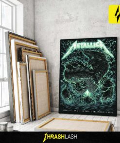 Metallica M72 Tour 2025 Syracuse poster – official canvas print from August 14 concert at JMA Wireless Dome, New York – collectible show artwork