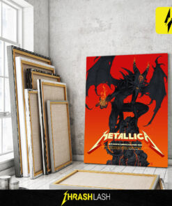 Limited edition Metallica M72 2025 Santa Clara tour poster by Vance Kelly – exclusive concert artwork print