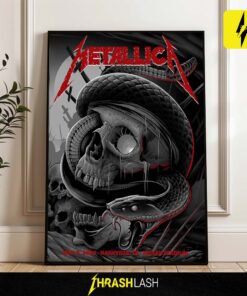 Metallica M72 World Tour 2025 Night 2 poster by Maxx242 – official concert artwork from May 3 show at Nissan Stadium, Nashville, Tennessee