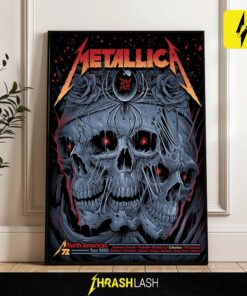 Metallica M72 Sonic Temple Pop-Up Shop Poster For Colombus Ohio North American Tour 2025 Poster Canvas Home Deco