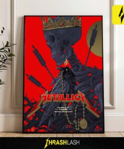 First shows of Metallica M72 Sonic Temple Tour 2025 – landscape poster by Vance Kelly for May 9–11 concerts at Historic Crew Stadium, Columbus, Ohio