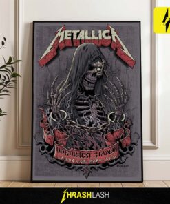 Metallica M72 Tour 2025 poster by Cisco Rivera – exclusive concert artwork from May 28 show at Northwest Stadium, Landover, Maryland