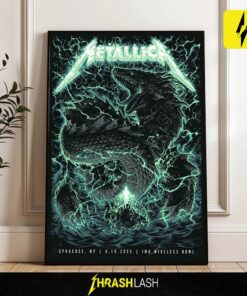 Metallica M72 Syracuse Poster – August 14 2025 at JMA Wireless Dome New York – Tour Show Artwork Canvas Print