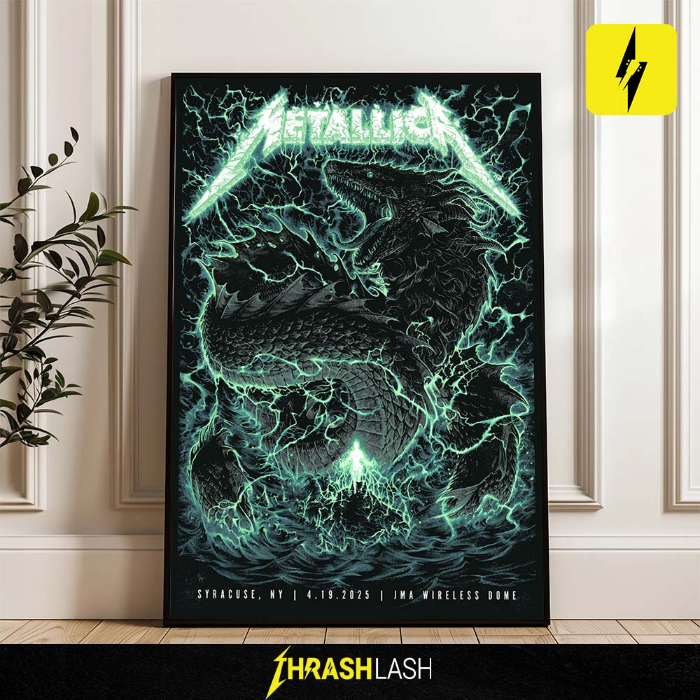 Metallica M72 Syracuse Poster – August 14 2025 at JMA Wireless Dome New York – Tour Show Artwork Canvas Print