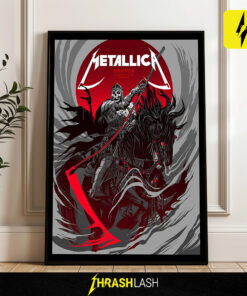 Metallica M72 Denver Poster – June 27, 2025 at The Sports Castle – Tour Artwork by Becky Cloonan