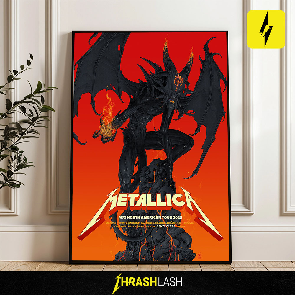 Metallica M72 North American Tour 2025 Santa Clara Poster by Vance Kelly – Limited Edition Exclusive