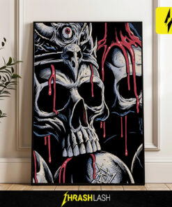 M72 Santa Clara 2025 Poster Canvas | Metallica Tour Art by Brandon Heart – Levi’s Stadium ft. Limp Bizkit & Ice Nine Kills