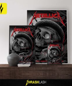 Metallica M72 World Tour 2025 Night 2 poster by Maxx242 – official concert artwork from May 3 show at Nissan Stadium, Nashville, Tennessee