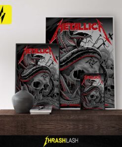 Metallica M72 World Tour 2025 Night 1 poster by Maxx242 – exclusive artwork from May 1 concert at Nissan Stadium, Nashville, Tennessee