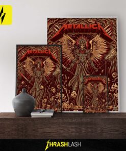 Metallica M72 Atlanta tour poster by Dave Quiggle – official concert artwork from June 3, 2025 at Mercedes-Benz Stadium, Atlanta, Georgia