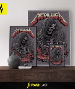 Metallica M72 Tour 2025 poster by Cisco Rivera – exclusive concert artwork from May 28 show at Northwest Stadium, Landover, Maryland