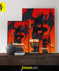 Limited edition Metallica M72 2025 Santa Clara tour poster by Vance Kelly – exclusive concert artwork print
