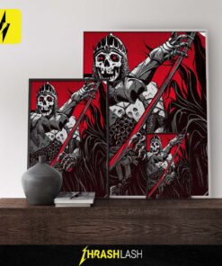 Metallica M72 Denver North American Tour poster for June 27, 2025 at The Sports Castle, 1000 Broadway – limited edition artwork by Becky Cloonan on canvas for home decor