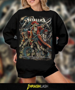 Metallica Night 1 2025 sweatshirt, premium cotton blend, featuring exclusive Tampa concert design by Andrew Cremeans