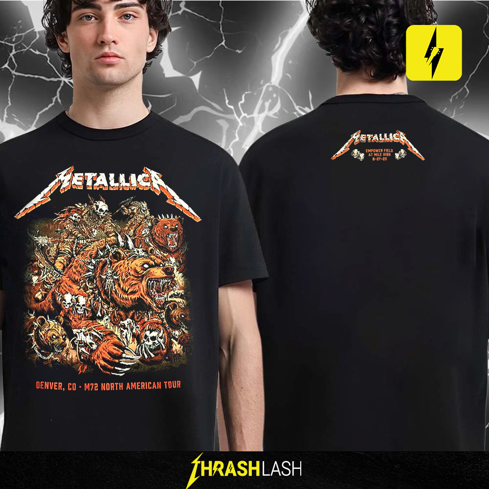 OFFICIAL Metallica M72 DENVER EVENT Exclusive Shirt  June 27, 2025 at Empower Field Art by Juan Ma Orozco