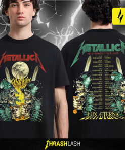 Metallica M72 World Tour 2025 T-Shirt – Lux Æterna Skeleton Knights Limited Edition | Official Merch