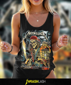 Metallica Tank Top featuring new artwork by Andrew Cremeans for Night 2 concert at Raymond James Stadium, Tampa, Florida, June 8, 2025