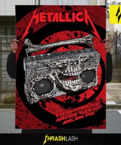 Metallica M72 World Tour Adelaide Poster – 5th Nov 2025 by Glenn Smith Limited Edition