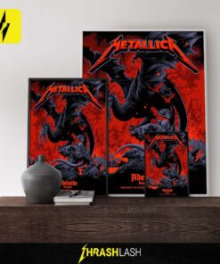 Metallica M72 World Tour Adelaide Official Poster – 5th Nov 2025 by Ken Taylor Limited Edition