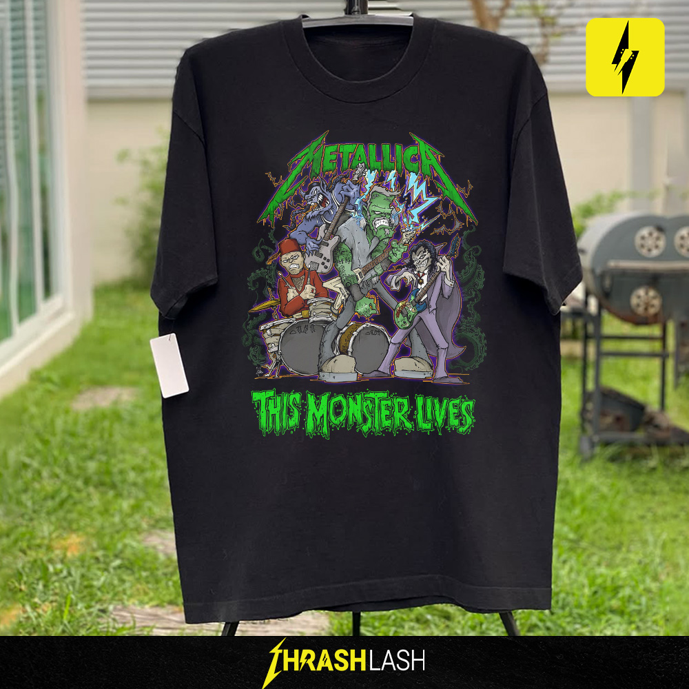 Metallica This Monster Lives Shirt – Halloween 2025 Squindo Lab Band Tee Metallica This Monster Lives Shirt – Halloween 2025 Squindo Lab Band Tee