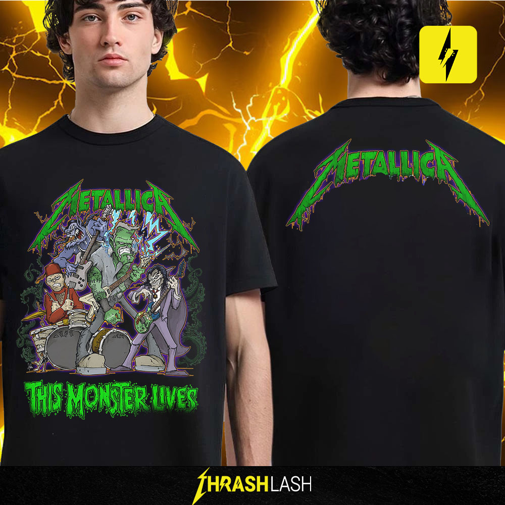 Metallica This Monster Lives Shirt – Halloween 2025 Squindo Lab Band Tee Metallica This Monster Lives Shirt – Halloween 2025 Squindo Lab Band Tee