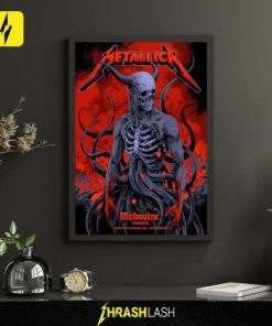 Metallica M72 World Tour Melbourne Poster – 8th November 2025 Marvel Stadium Australia by Ken Taylor | Official Limited Edition Pop-Up Exclusive